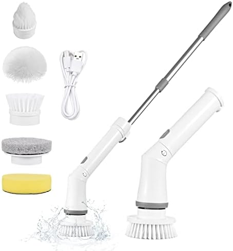 Electric Spin Scrubber Powerful Cordless Cleaning Brush for