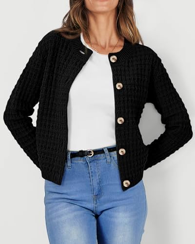 PRETTYGARDEN Women's Fall Lightweight Cardigan Sweaters