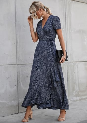 PRETTYGARDEN Women's Boho Floral Summer Maxi Dresses