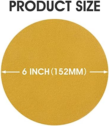 100 Pcs 6 Inch 100 Grit PSA Self Adhesive DA Sanding Disc Roll Sandpaper Designed for Surface Blending Edge Woodworking Metal Sanding Sand Paper