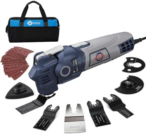 Oscillating Multi-Tool Kit, Low Vibration Design, 3.6A Oscillating Saw 430W