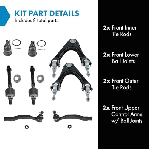 TRQ Front Steering & Suspension Kit Ball Joint Control Arm with Ball Joint