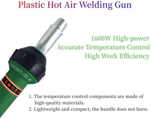 110V Hot Air Gun Welding Torch 1600W Heat Gun Plastic Welder Roofing Welder Kits PVC Welding Machine
