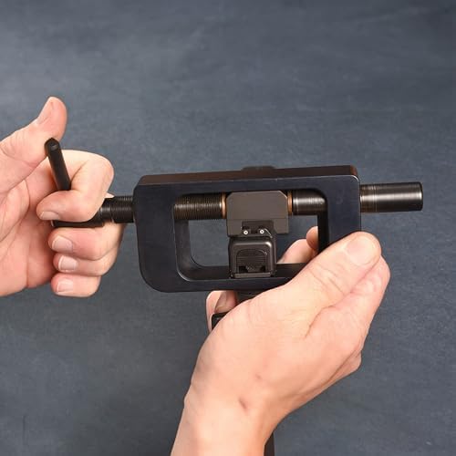 TRUGLO Portable and Durable Steel Rear and Front Sight Installation and Removal Tool for Glocks with Mounted Sights for Hunting, Black (2 Pack)