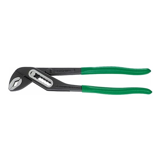 Stahlwille 65516300 Waterpump Pliers, Box Joint, Length 302mm, Max Jaw Opening 45mm, Black Lacquered Head, Box Frame Polished Handle, Dip-Coated with Sure-Grip Surface, Made in Germany