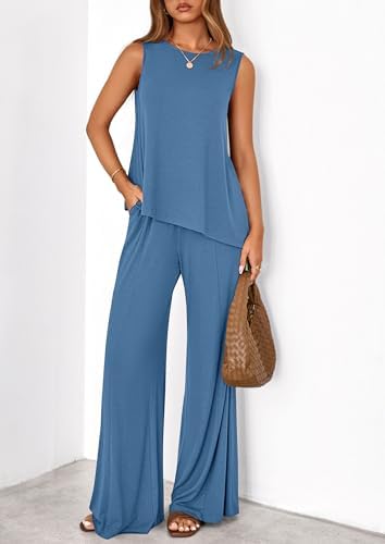 PRETTYGARDEN Women's Summer 2 Piece Matching Lounge Sets