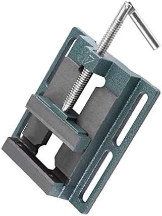 Qiilu Drill Press Vise with Heavy Duty Clamping Force - Milling Vise for Workshop Use - Workholding Devices