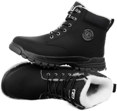 Steel Toe Boots for Women Men Waterproof Lightweight Safety Shoes