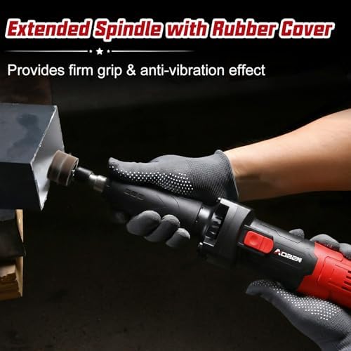 AOBEN Power Die Grinder Tool with 6 Speed Control Max 30000RPM, Electric Straight Grinder Tool with 1/4" Collet, Heavy-Duty for Metal Grinding, Polishing, Welding Repair