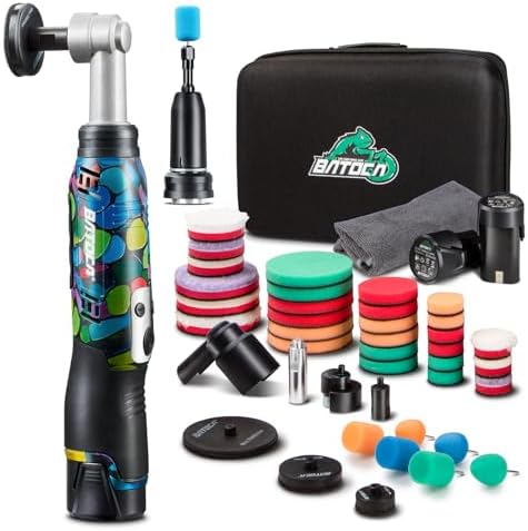 BATOCA S6 Mini Cordless Polisher 2 Heads for Car/Motorcycles Detailing Kit