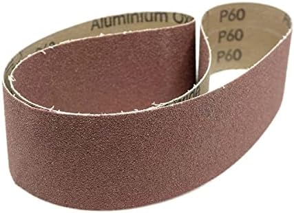 Benchmark Abrasives 2" x 36" Aluminum Oxide Sanding Belts for Grinding Deburring Polishing Rust Removal on Metal, Stainless Steel, and Carbon Steel, Use with Belt Disc Sander (6 Pack) - (24 Grit)
