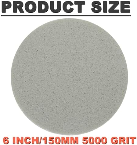 6 Inch Foam Hook & Loop Sanding Discs: 15Pcs 5000 Grit