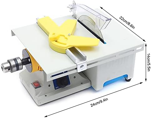 Jewelry Lapidary Equipment 1.18Inch Cutting Depth DIY Jewelry Lapidary Saw Mini Table Saw Rock Bench Polisher Machine with Grinding Wheel Benchtop Polisher Machine Set for Nephrite, Wood