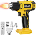 Cordless Heat Gun Compatible with Dewalt 20V Battery, 350W Fast Heating Soldering Gun with LED Light, 122℉-1022℉ Variable Temperature with 5 Nozzles for DIY Craft, Shrink Tubing (Tool Only)