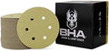 BHA 6" 6 Hole Hook & Loop Sanding Discs for DA Sander, 150 Grit - 100 Pack