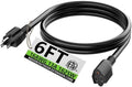 HUANCHAIN Indoor Outdoor Black Extension Cord 6 FT Waterproof 16/3 Gauge