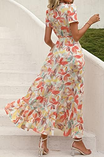 PRETTYGARDEN Women's Boho Floral Summer Maxi Dresses