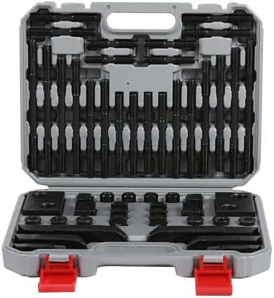 HFS(R) 58PC/SET 9/16" Slot 1/2"-13 Stud Hold Down Clamp Clamping Set Kit Bridgeport Mill for Bridgeport mills and other milling machines