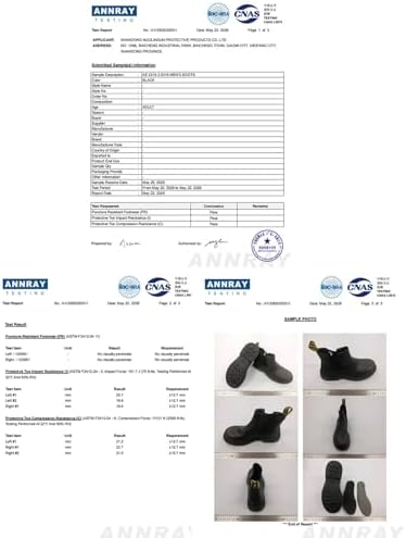 NOLINSHIELD Mens Steel Toe Work Boots Slip On Chelsea Safety Shoes