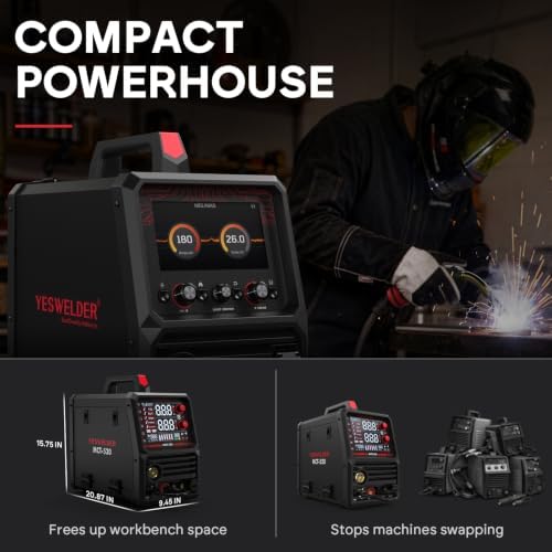 YESWELDER 12-in-1 Welder & Plasma Cutter Combo, 120V/240V MP200-PRO