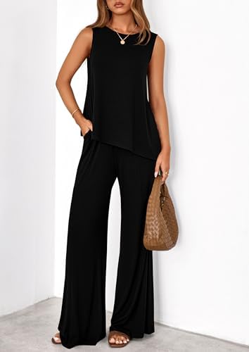 PRETTYGARDEN Women's Summer 2 Piece Matching Lounge Sets