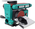 Belt and Disc Sander Combo, 4 x 36 Inch Belt Sander with 6 Inch Disc Sander, Benchtop Belt Disc Sanding Machine with Adjustable 0-90° Belt for Woodworking Metalworking