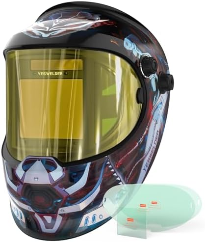 YESWELDER Auto Darkening Welding Helmet, 180° View, LYG-Q800D-RT