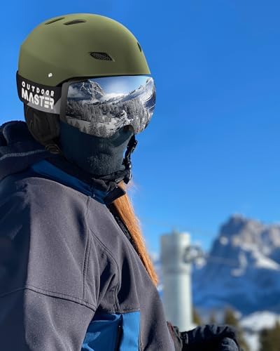 OutdoorMaster Kelvin Ski & Snowboard Helmet Set with RPO Goggles