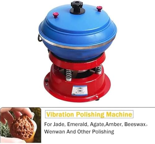 Vibrating Polisher, Electric Polisher, Professional Rock Tumbler Kit, Vibration Polishing Machine, Strong Load Capacity for Grinding and Polishing Workpiece Surface, Jewelry Accessories