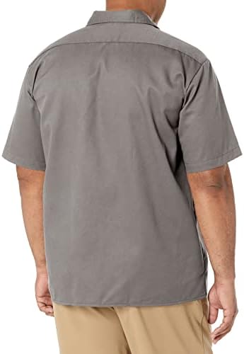 Dickies Men’s Short Sleeve Work Shirt – Durable Twill Button Down Shirts for Men, Lightweight Uniform for Daily Wear
