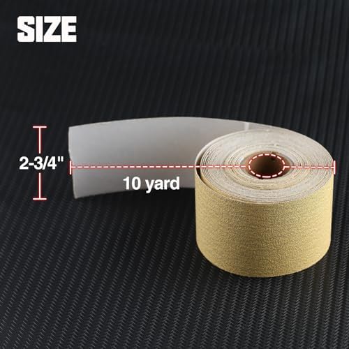 SPEEDWOX 80 Grit Sandpaper Roll Self Adhesive, 2.75"x10YD PSA for Auto Wood