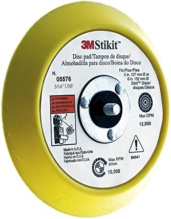 3M Stikit Abrasive Disc Back-up Pad, 05576, Blue, 6 in x 3/4 in 5/16-24