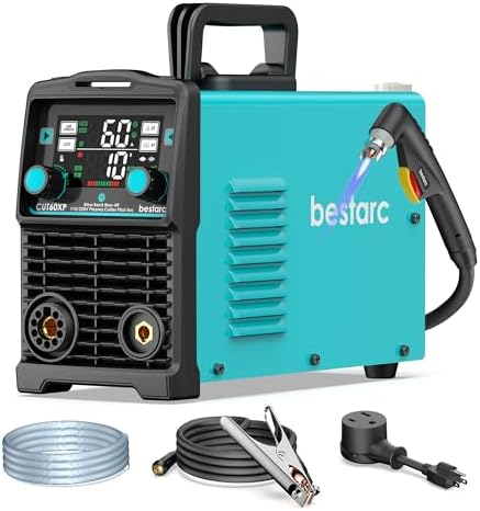 Bestarc Plasma Cutter, [Blow Back Pilot Arc][Large LED][Air Sensor] 60A