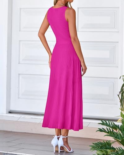 BTFBM Women Midi Bodycon Tank Dress