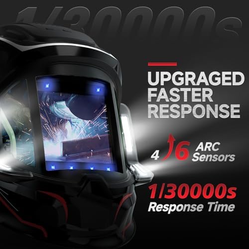 ANDELI Auto Darkening Welding Helmet with Light,with Internal Display