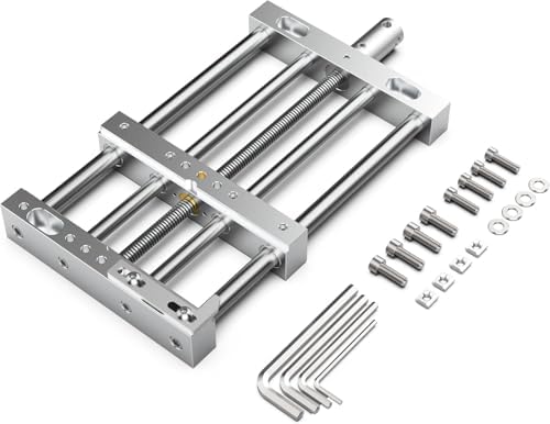 CNC Router High-Precision Aluminum Vise Bench Clamp, 282mm x 150mm x 30mm