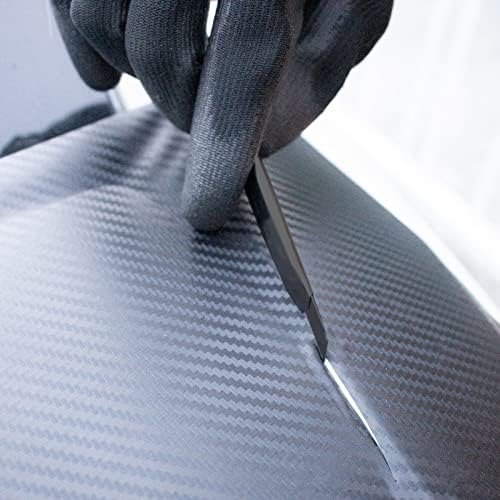 Spanno Vinyl Wrap Kit with Heat Gun, Black Car Wrap Kit for Window Tint