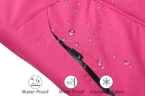 MOERDENG Women's Ski Jacket Warm Winter Coat Snowboarding Jacket