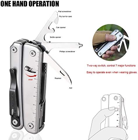 ROXON S803E Elite Flash Multi tool with 21 functions including strong plier