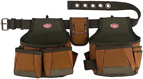 Bucket Boss 50200 Two Bag Tool Belt in Brown