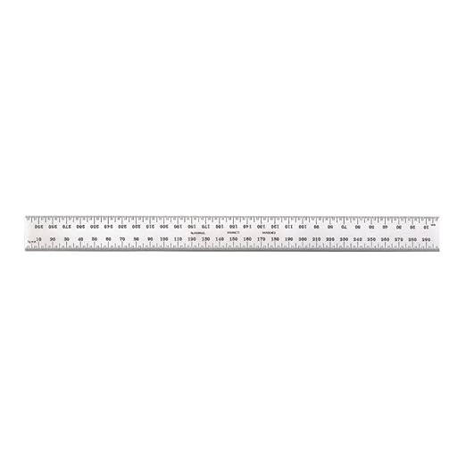 Starrett Blade Only for Combination Squares, Sets and Bevel Protractors - Ideal for Woodworking and Metalworking - 300mm Length, Satin Chrome Finish, 35 Graduation - CB300-35