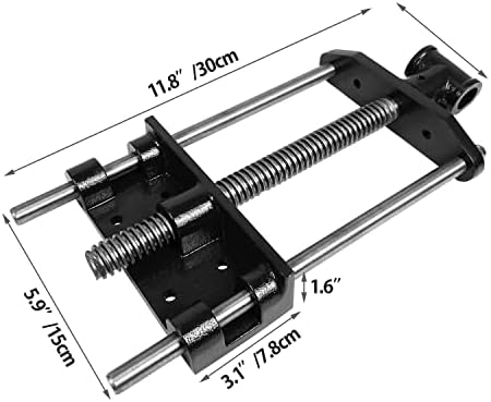 HFS(R) Woodworking Bench Vise, Heavy Duty Front Screw Vise for Workbench Chrome plating Leg Vise Hardware Woodworking (7IN)