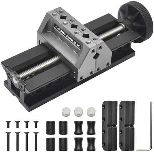 ARROWMAX Precision Double-Ended Mini Bench Vise Aluminum Drill Press Vise