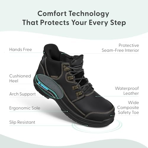 Orthofeet Quartz Orthopedic Women Slip on Work Boots