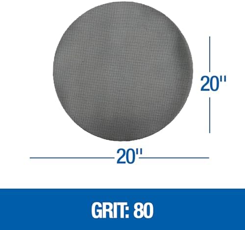 Mercer Industries 447080 Floor Sanding Screen Disc, 10 Pack, 20", Grit 80