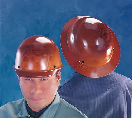 MSA Skullgard Cap Style Safety Hard Hat with Suspension - Non-Slotted Cap, Made of Phenolic Resin, Radiant Heat Loads up to 350F | Staz-On Pinlock Suspension