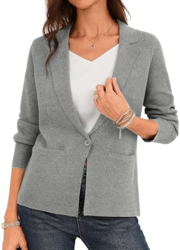 GRACE KARIN Womens Sweater Blazer Jackets Business Casual Work Cardigan