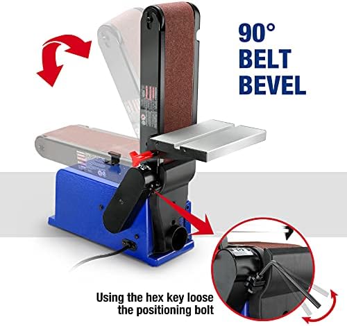 WORKPRO 4 x 36 Belt Sander with 6 Inch Disc, Belt Disc Sander