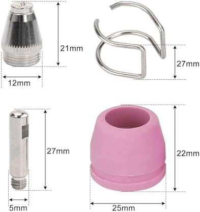 Pilot Arc Plasma Cutter-BTC500DP 7Gen & AG60P Consumables Kit 50PCS