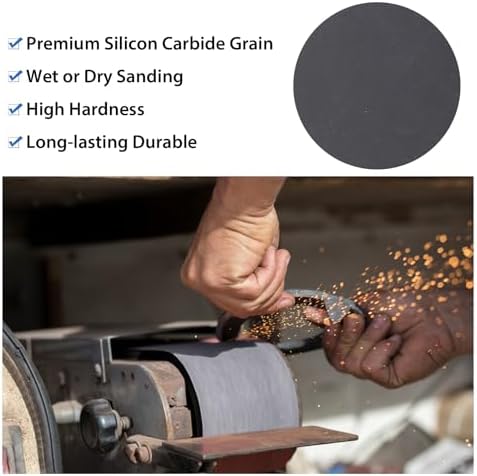 Taokyid 12 Pack 4 x 36 Inch Sanding Belts- Silicon Carbide Knife Sharpening Sander Belts, 2 Pcs Each of 120, 240, 400, 600, 800, 1000 Grits Sanding Belts For 4x36 Belt Sander, Sanding Belts 4x36